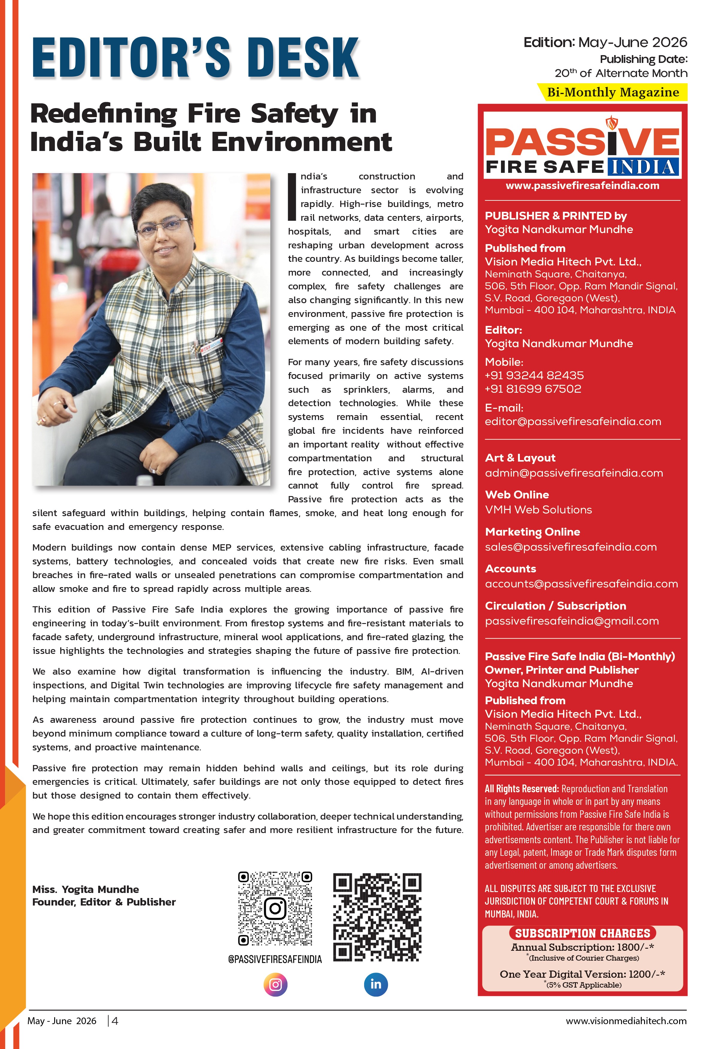 Passive Fire Safe India Editor Desk